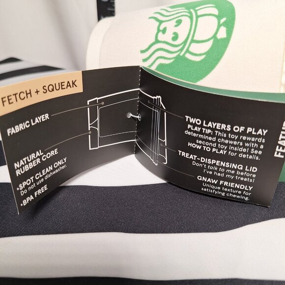 NWT Bark Super Chewer Yappuchino & Pupkin Spice Yappuchino Dog Toys 2 Pack M-L - Picture 3 of 10